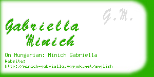 gabriella minich business card